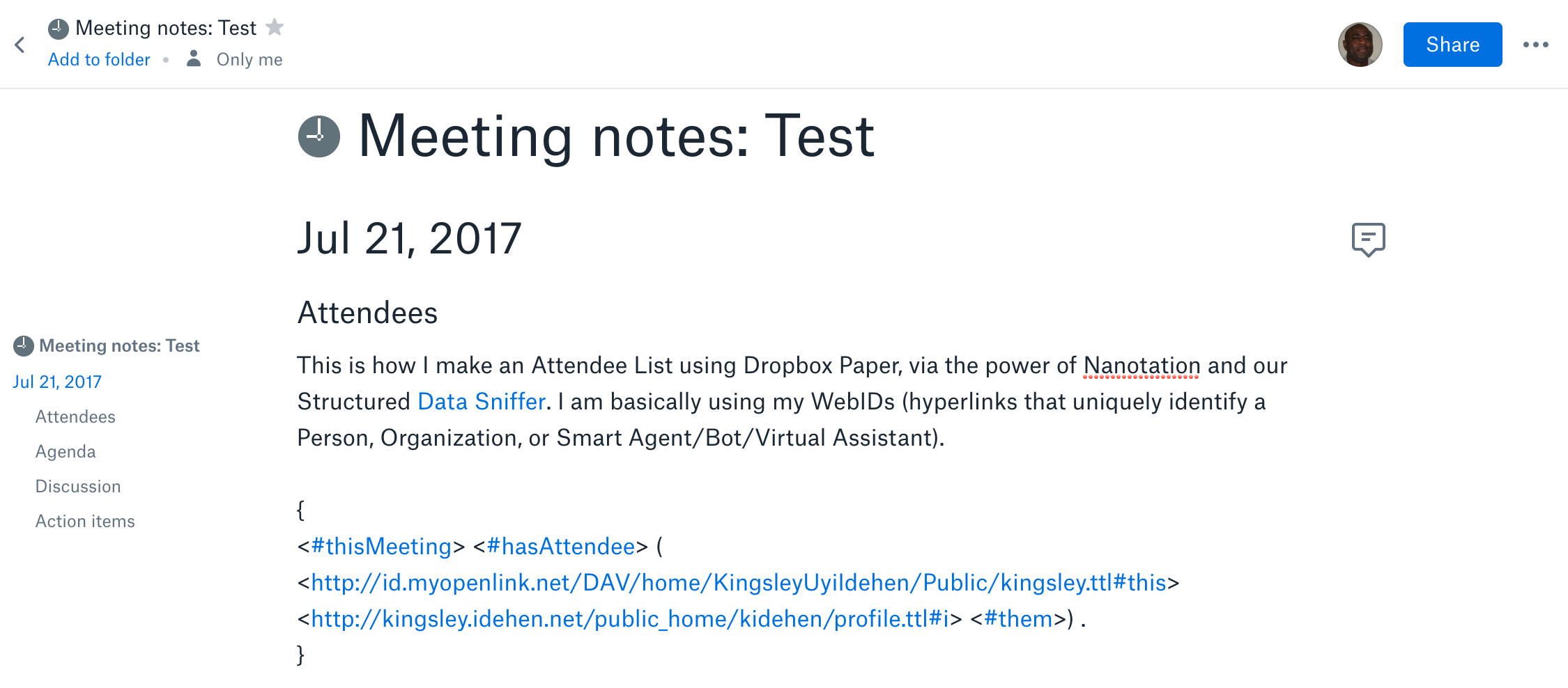 OpenLink Structured Data Sniffer Browser Extension gallery image