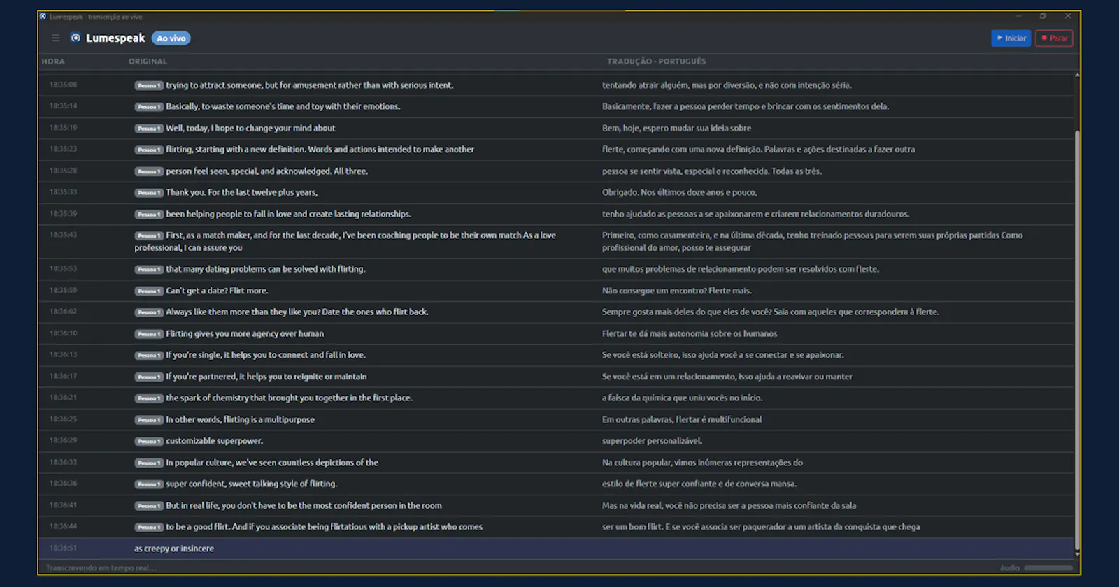 Lumespeak screenshot 5
