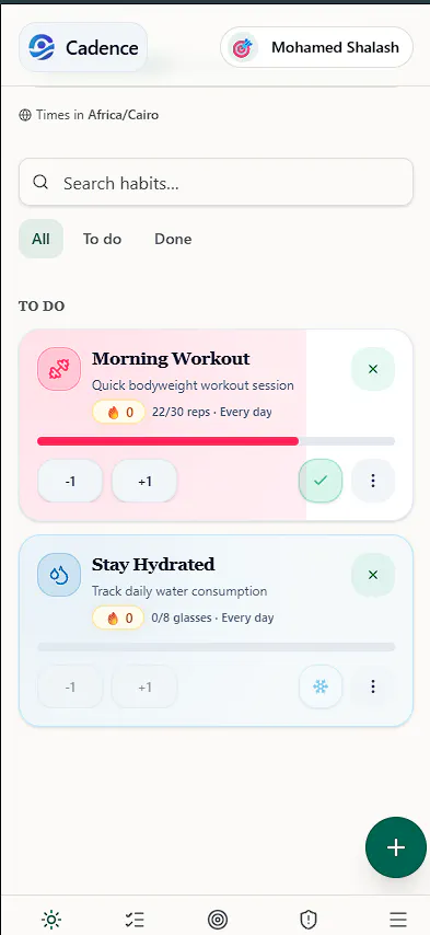 Cadence Habit Tracker gallery image
