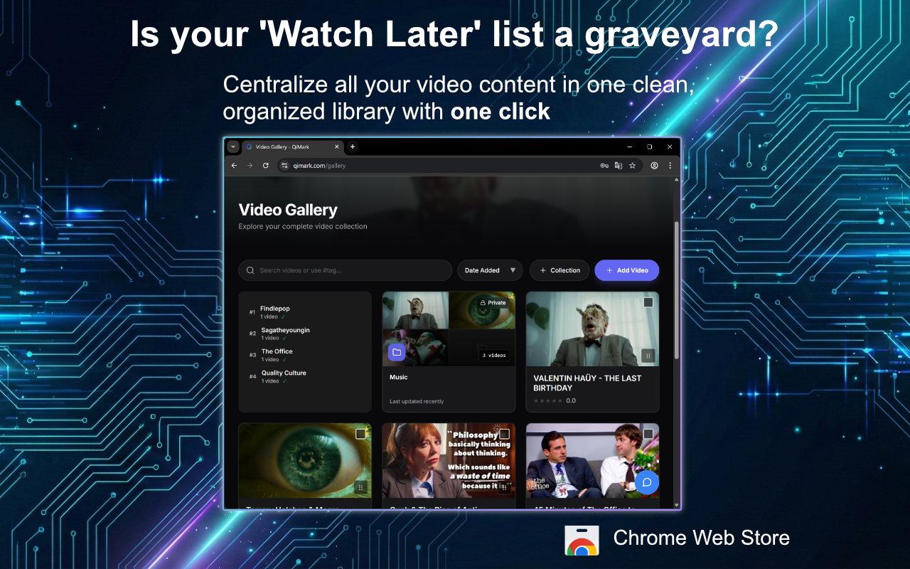 QiMark - Main product screenshot demonstrating key features and user interface