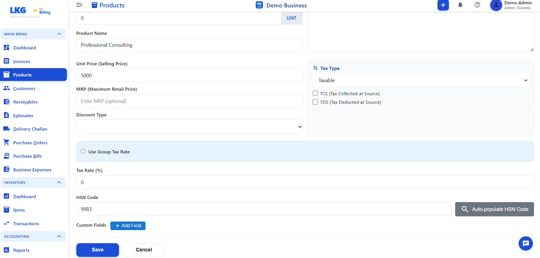 LKG for Billing gallery image