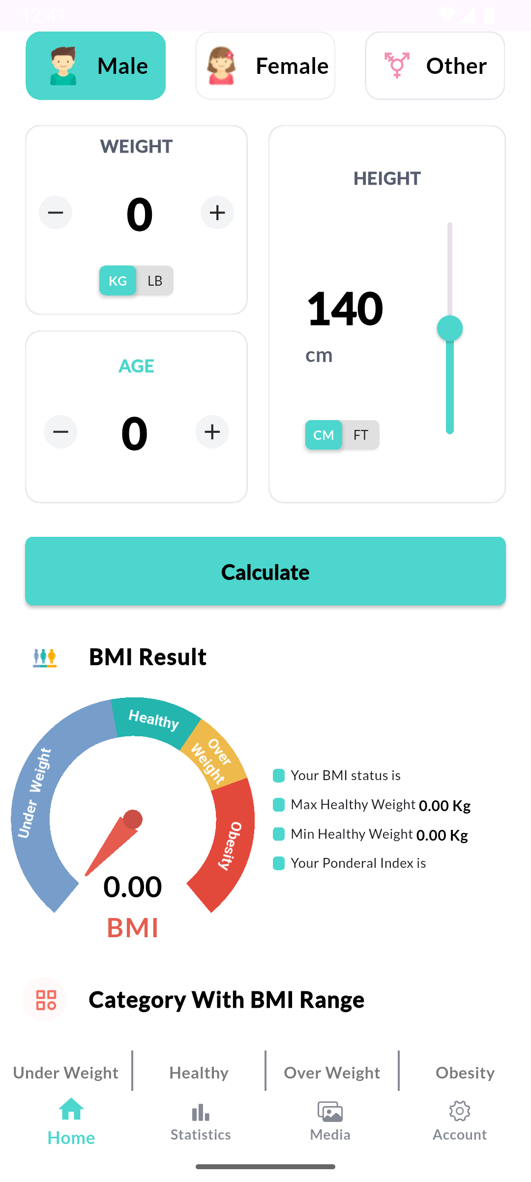Media Bmiscale - BMI & Tracker Berat 1