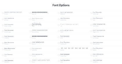 Font Generator gallery image