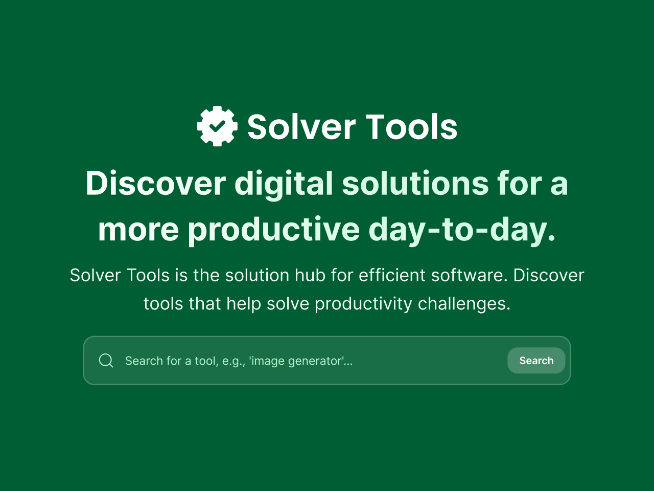 Mídia 1 de Ferramentas de solucionador - Ferramentas inteligentes para problemas cotidianos.