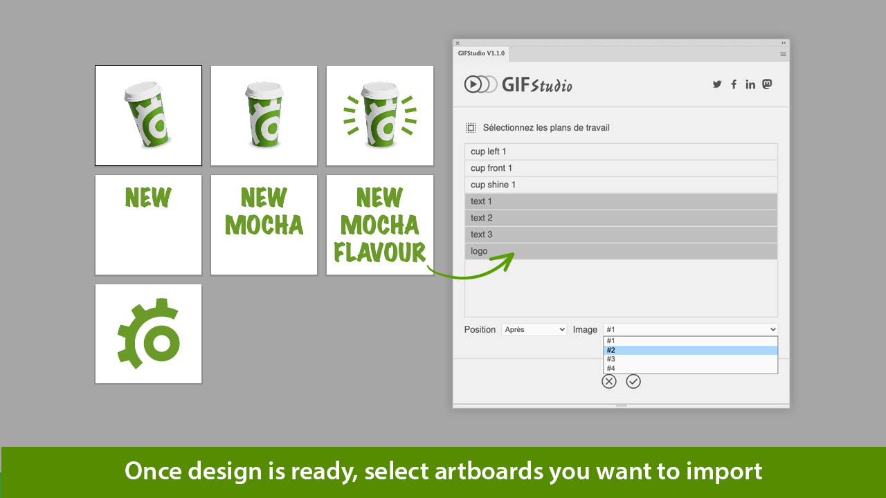 Gifstudio - Adobe Illustrator를 남기지 않고 애니메이션 GIF 파일을 만듭니다 미디어 4