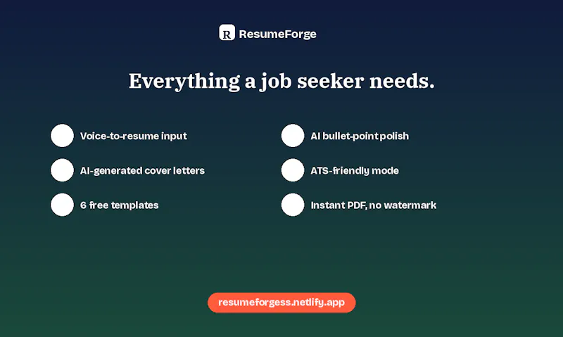 Resume Forge screenshot 1