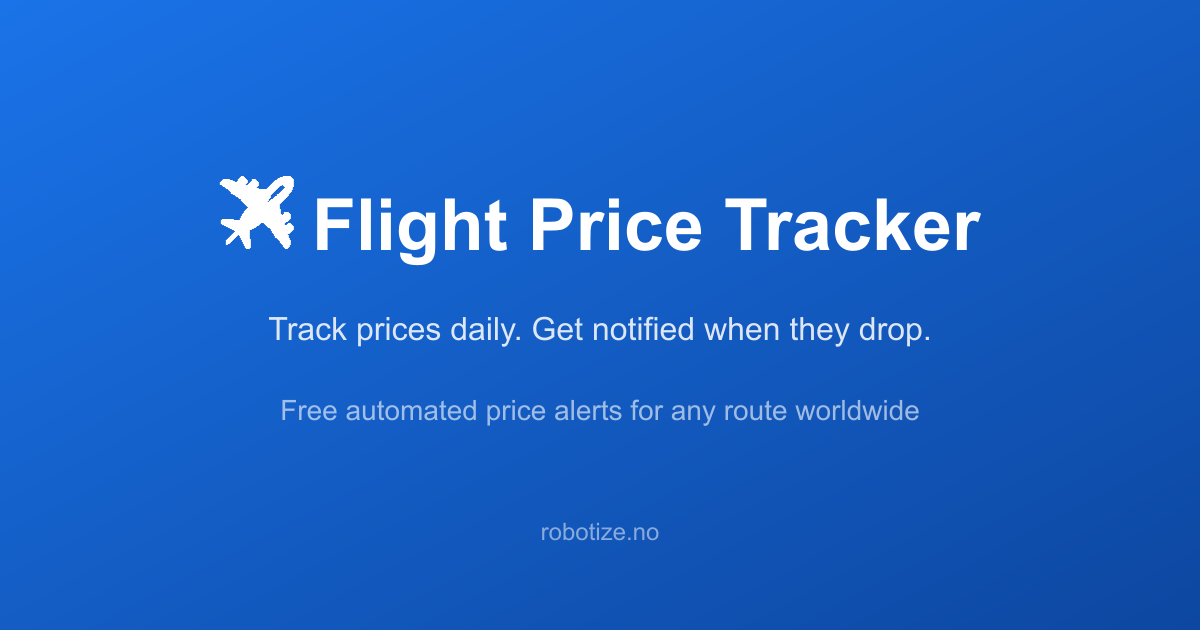 Robotize Flights - Main product screenshot demonstrating key features and user interface