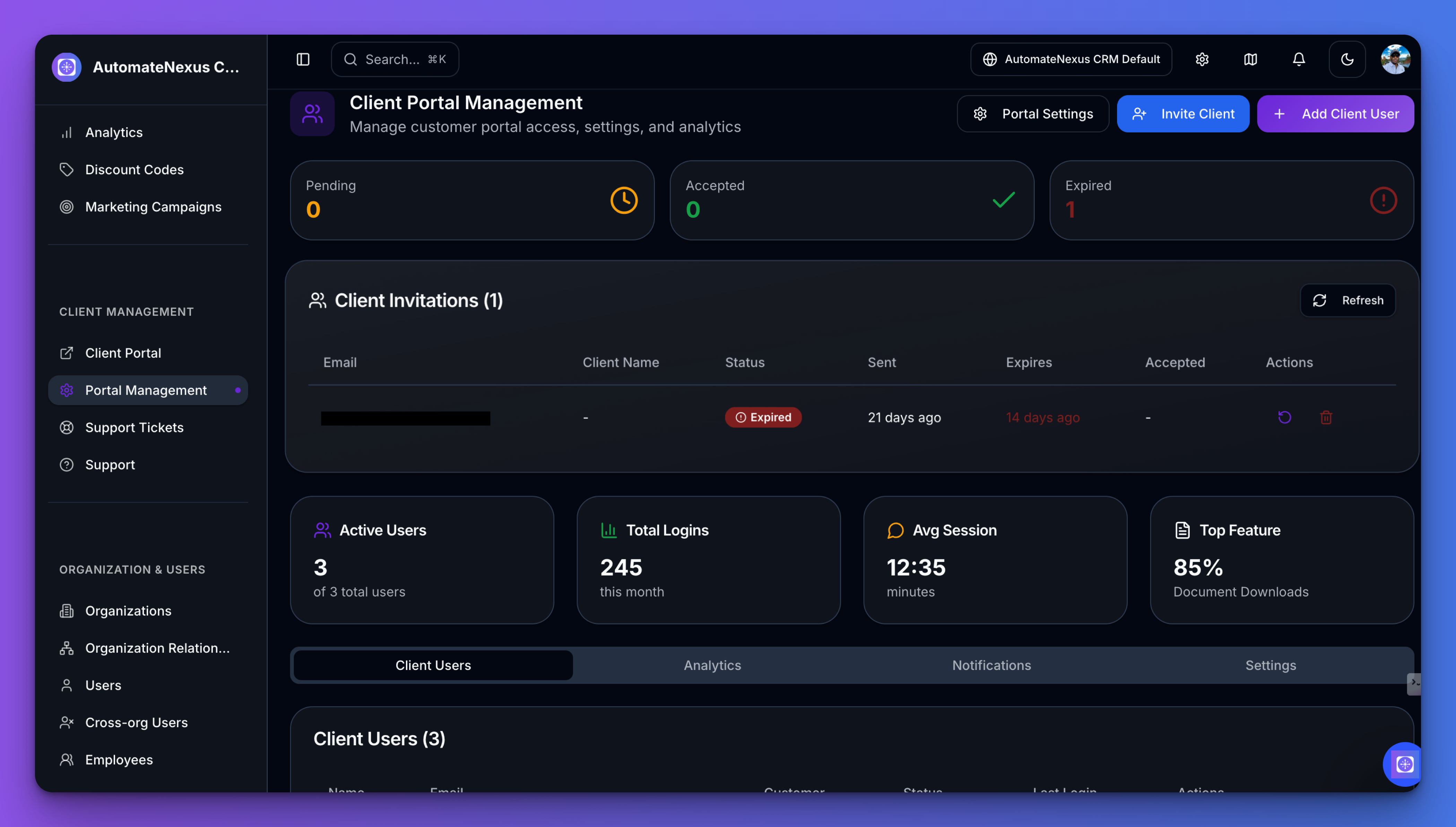 AutomateNexus CRM gallery image