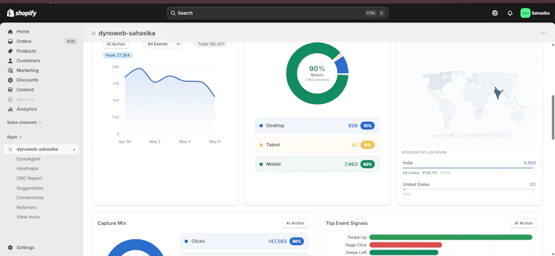 DynoWeb screenshot 2