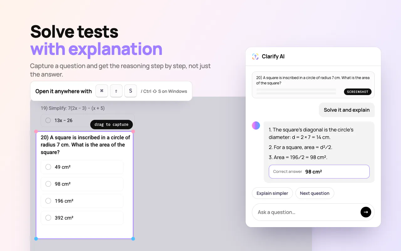 Clarify AI: Screen Answers gallery image