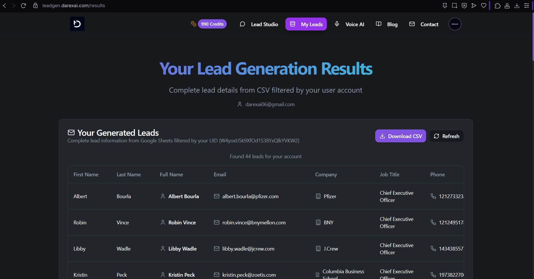 وسائط وكيل أتمتة Darexai Leadgen AI - توليد خيوط غير محدودة ورسائل بريد إلكتروني شخصية AI على الفور 6