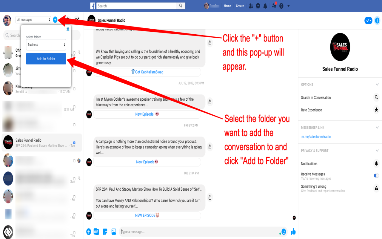 Messenger Organizer for Facebook gallery image