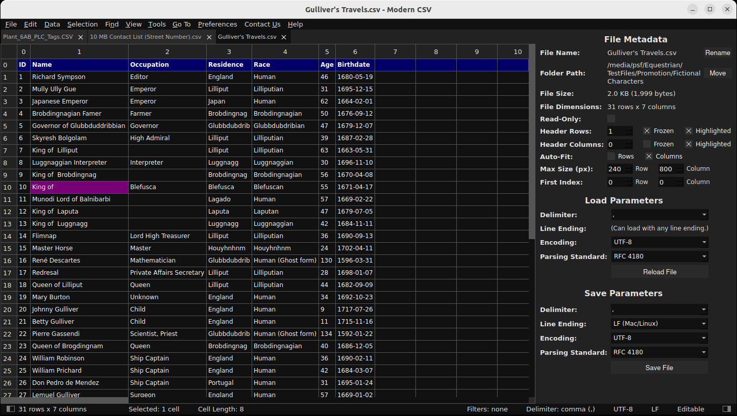 Modern CSV media 2