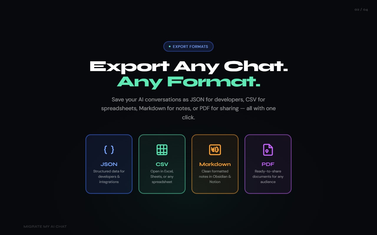 Migrate My AI Chat - Switch AI Instantly gallery image