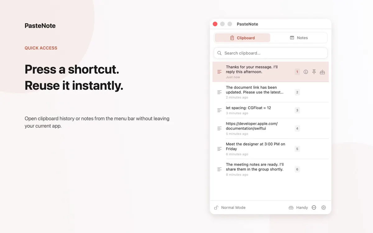 PasteNote gallery image