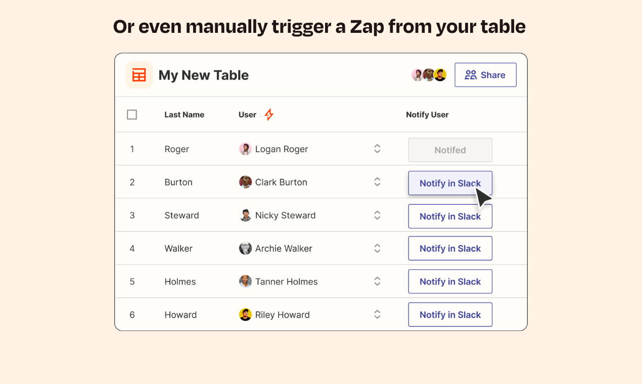 Zapier 테이블 - 자동화 된 데이터베이스 미디어 5