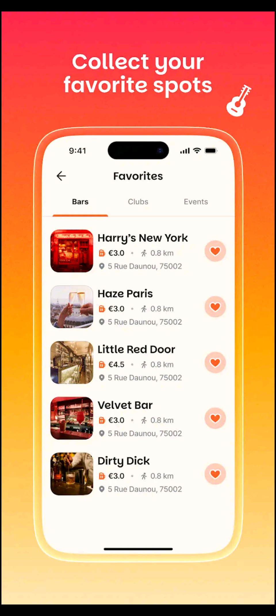 Seeker Social - ค้นหาสถานบันเทิงยามค่ำคืนในฝรั่งเศส - ช่วยผู้ใช้นำทางสถานบันเทิงยามค่ำคืนในฝรั่งเศส media 1
