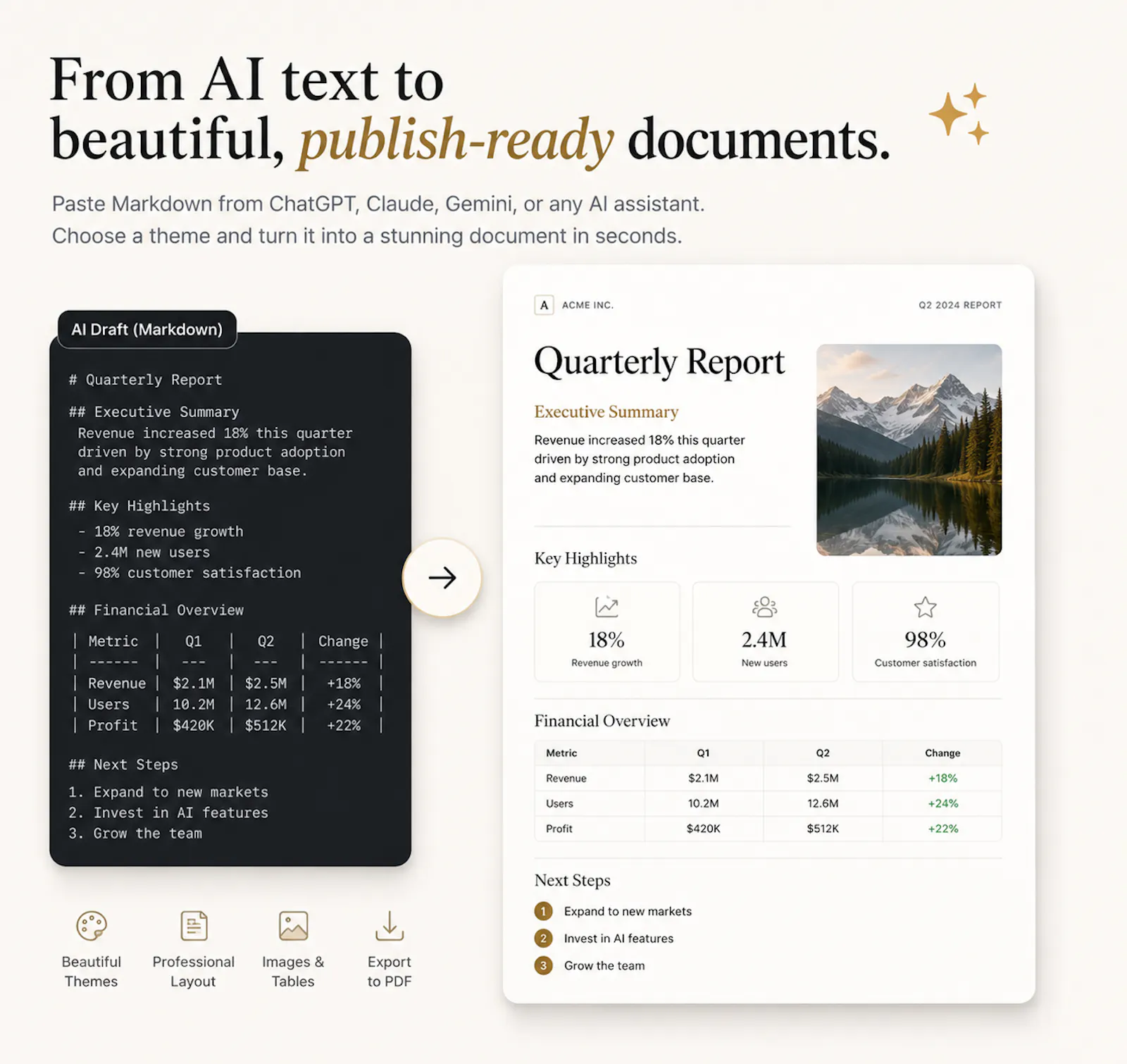 Polished.page screenshot 1