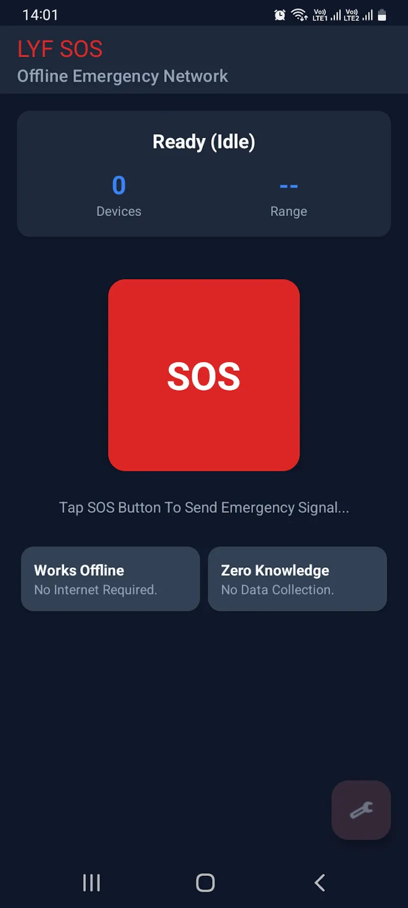 LYF SOS — Offline Emergency Safety App screenshot 3