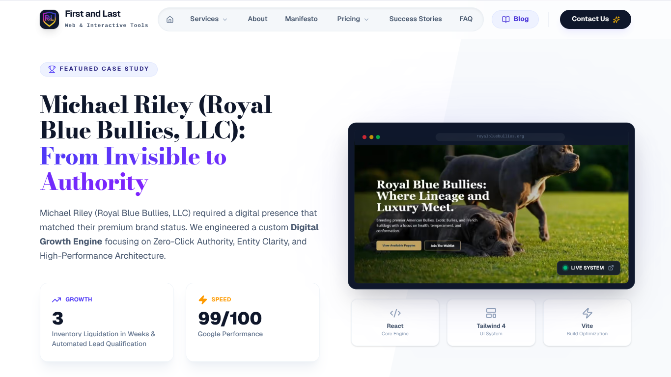 First and Last — Web & Interactive Tools gallery image
