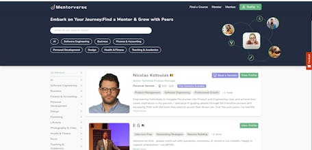 Mentorship Platform Mentorverse.io gallery image