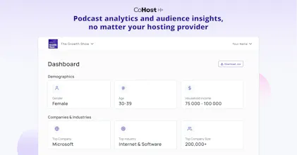 CoHost: Podcast Analytics Prefix gallery image