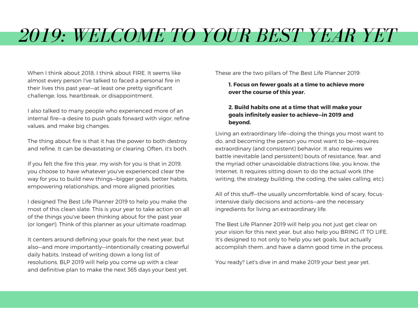 The Best Life Planner 2019 gallery image