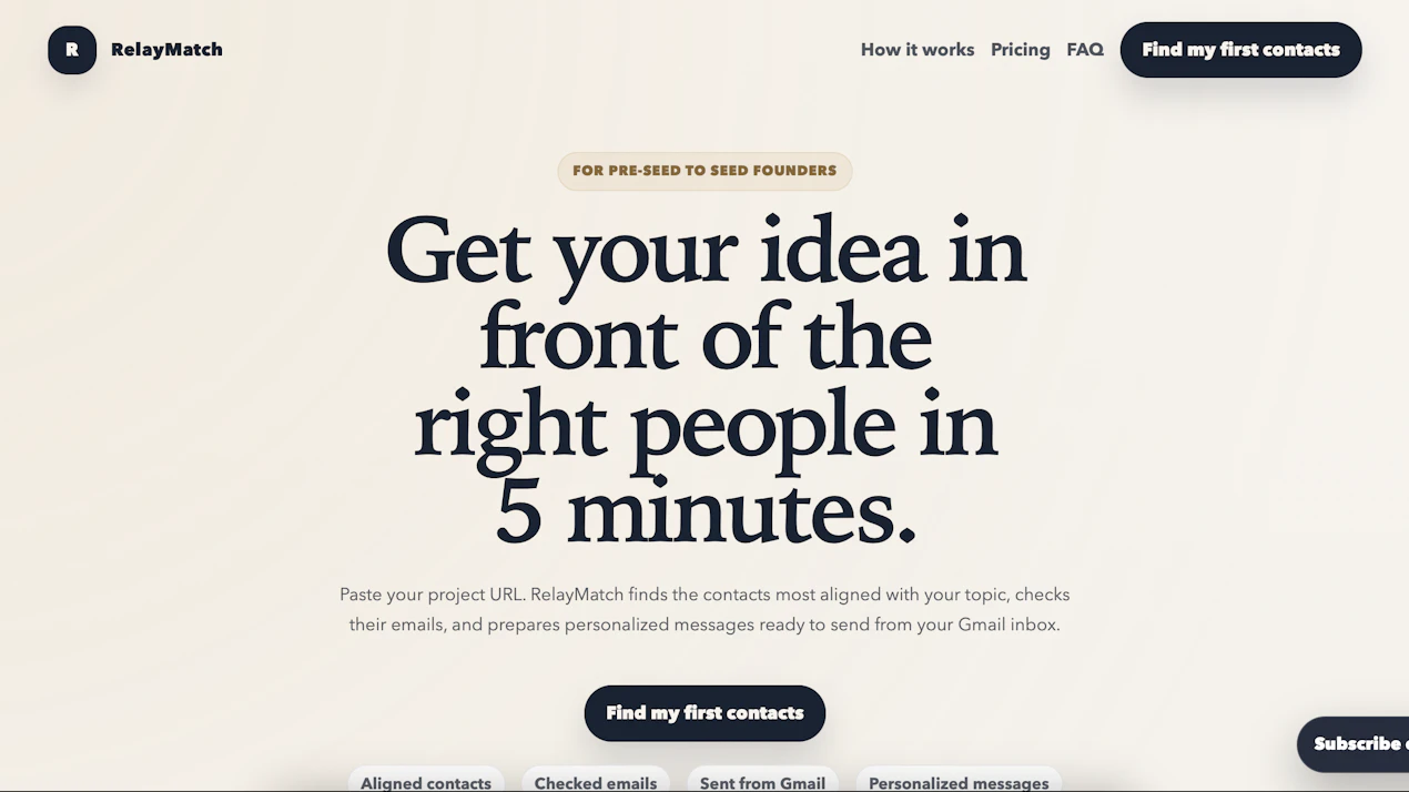 RelayMatch product