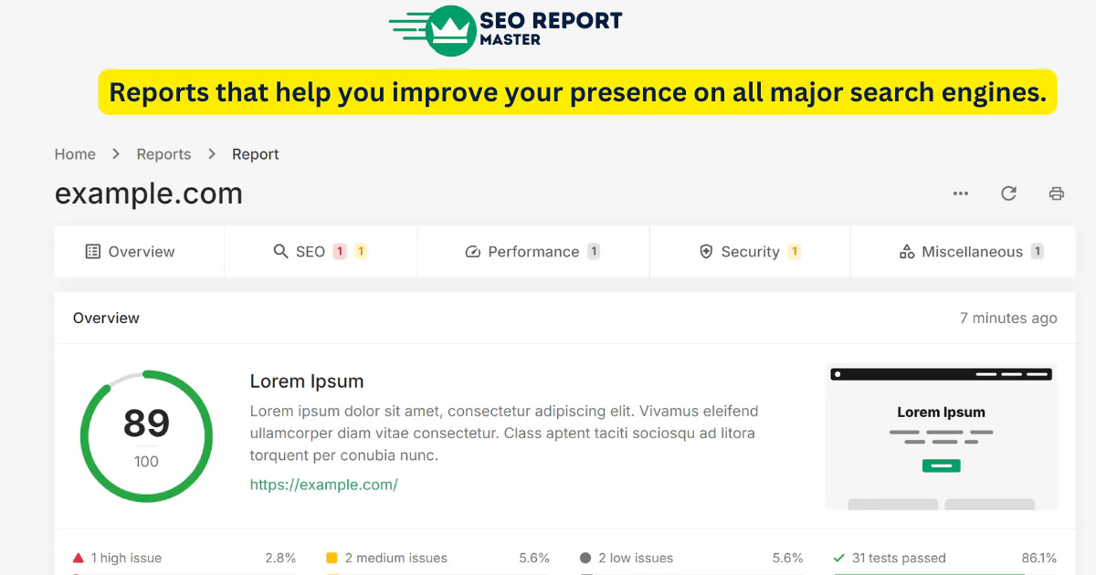 SEO Report Master gallery image