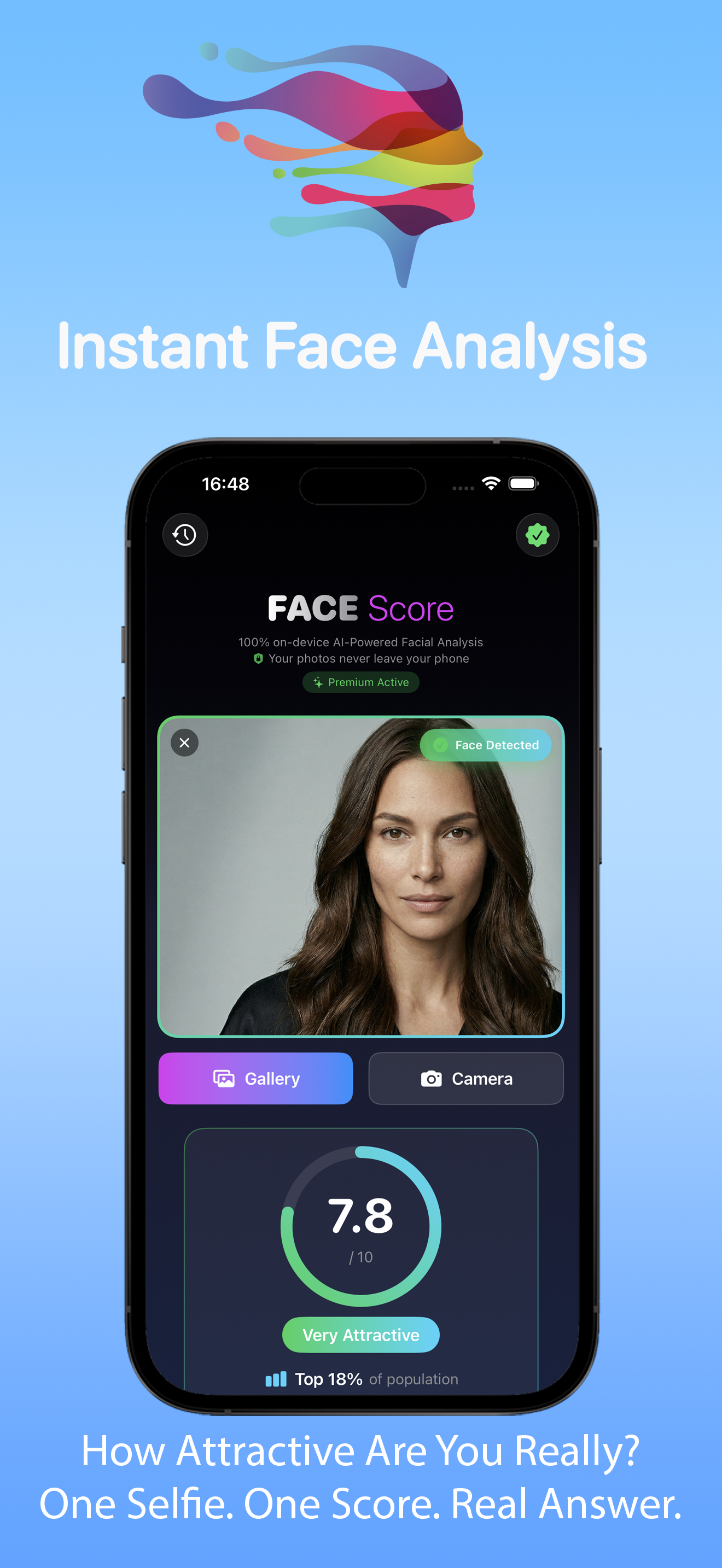 AI Face Score - Honest Beauty Check gallery image