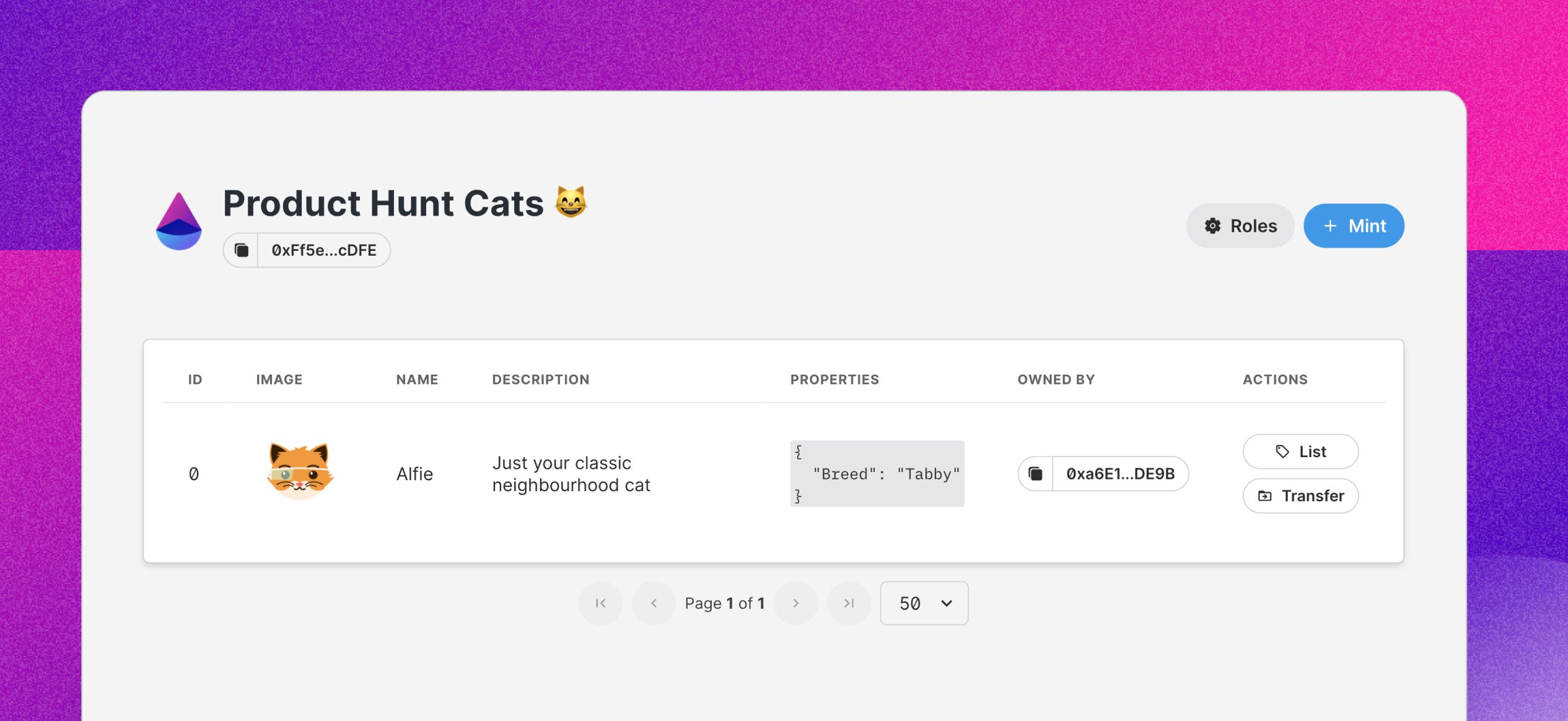 thirdweb gallery image