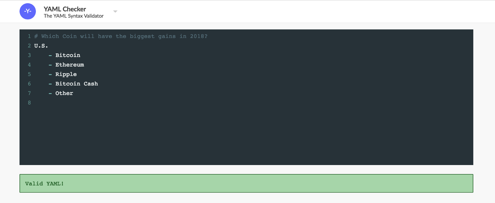 YAML Checker gallery image