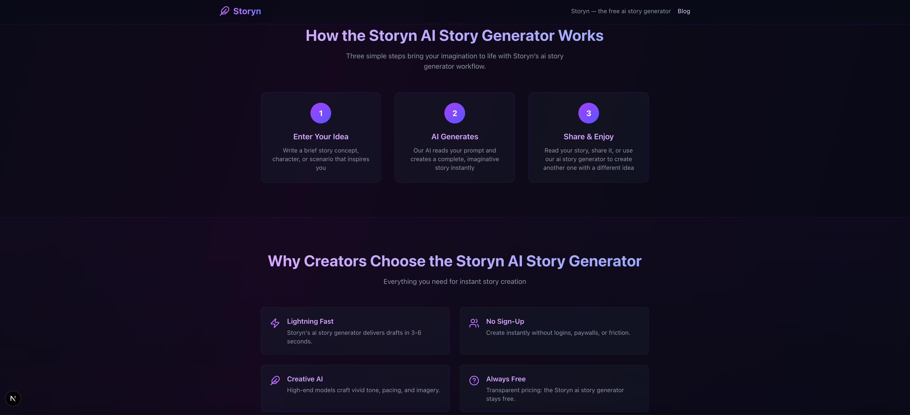 Storyn - Screenshot 3 showing product features and functionality