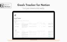 Goals Tracker for Notion media 2