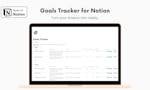 Goals Tracker for Notion image