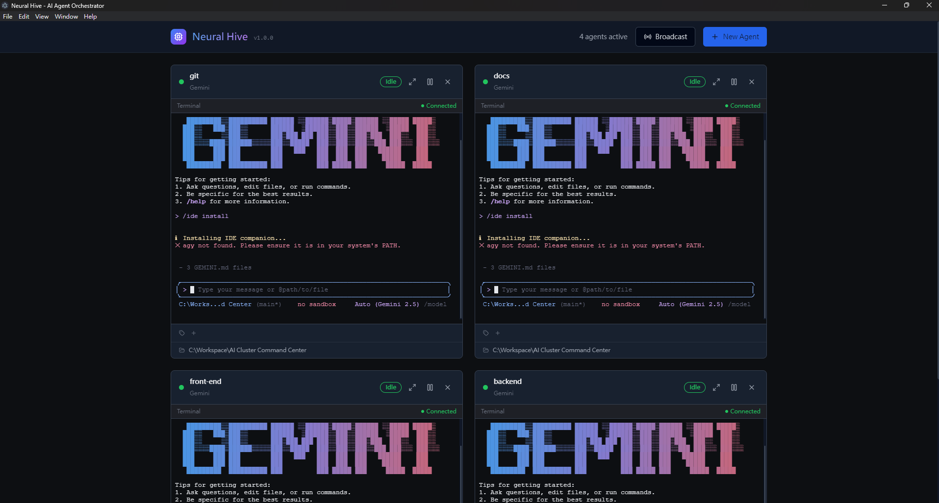 Neural-Hive - Main product screenshot demonstrating key features and user interface