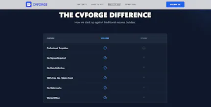 CVForgee – Free CV Builder & Templates gallery image