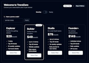 TrendZero–SaaS Trend Prediction Platform gallery image
