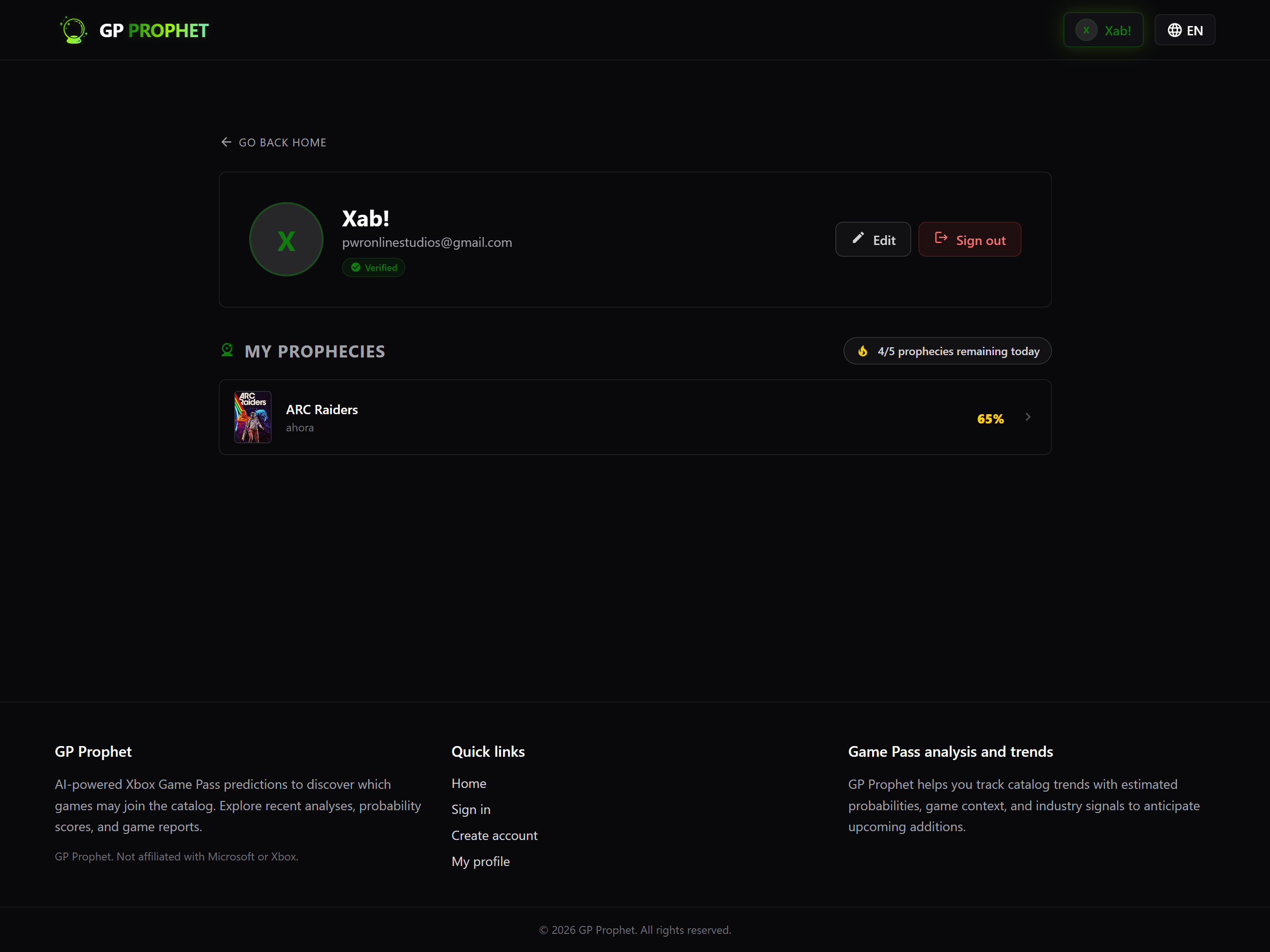 GamePass Prophet gallery image