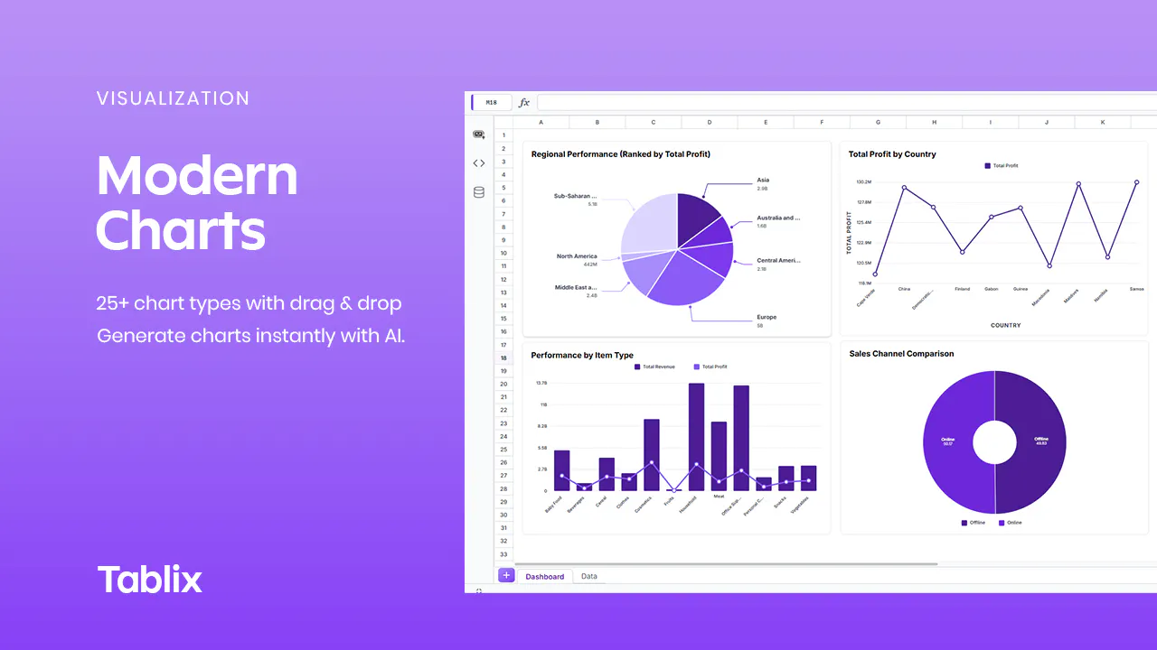 Tablix: The Modern AI Spreadsheet gallery image
