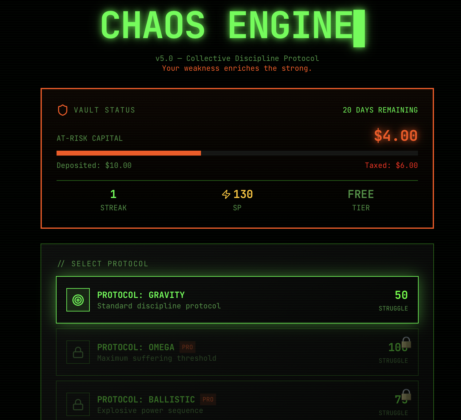 CHAOS PROTOCOL:Train, Squad Up, Survive. - Screenshot 2 showing product features and functionality