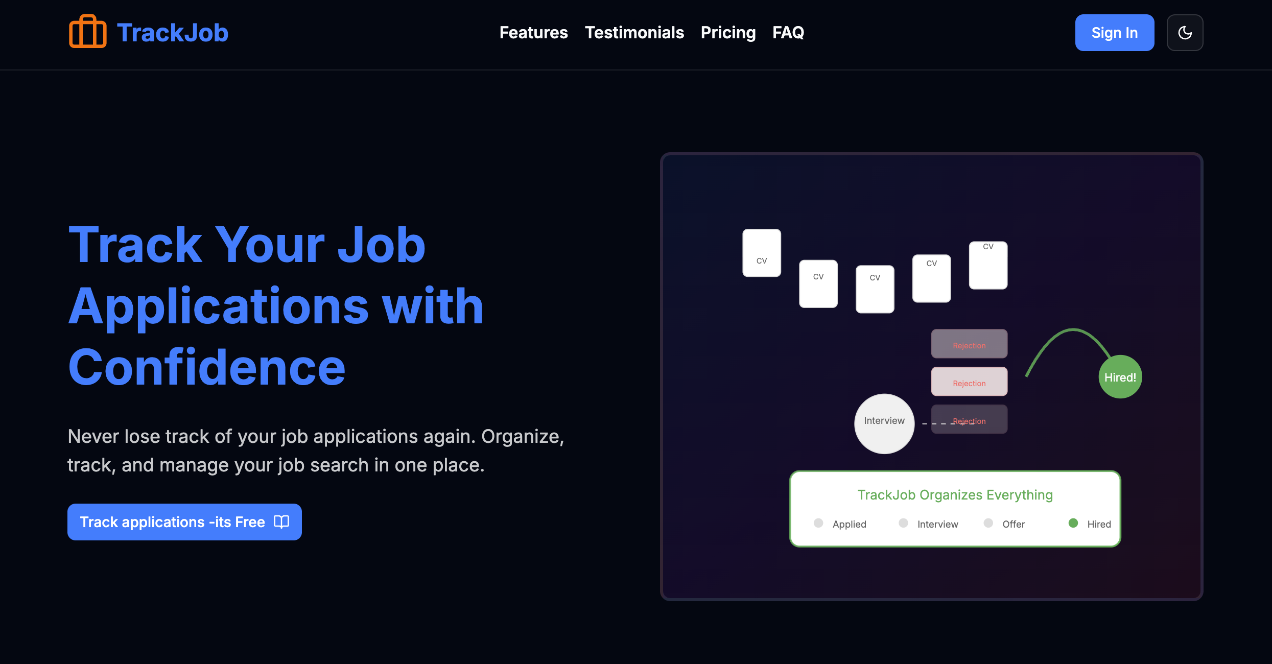 Mídia 1 de TrackJob - Tracker de aplicação de emprego