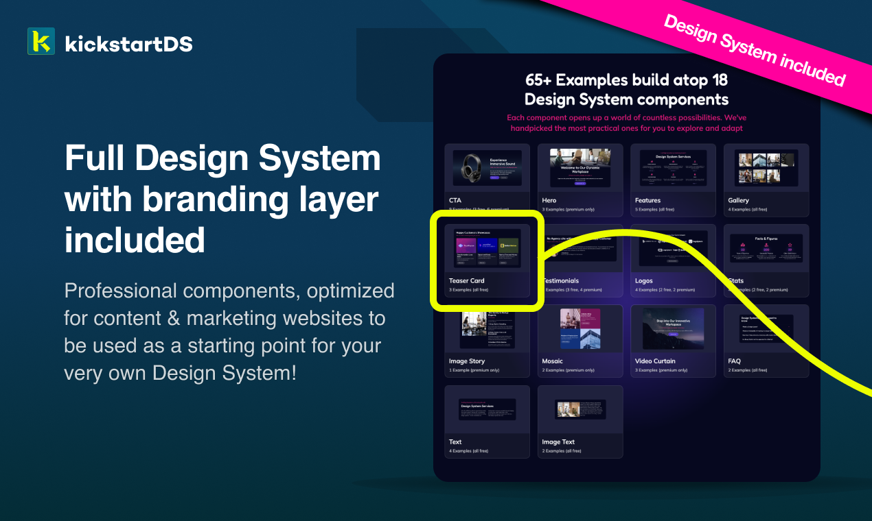 وسائط KickStartds مبتدئين CMS - أصبح توصيل نظام التصميم بـ CMS أسهل 4