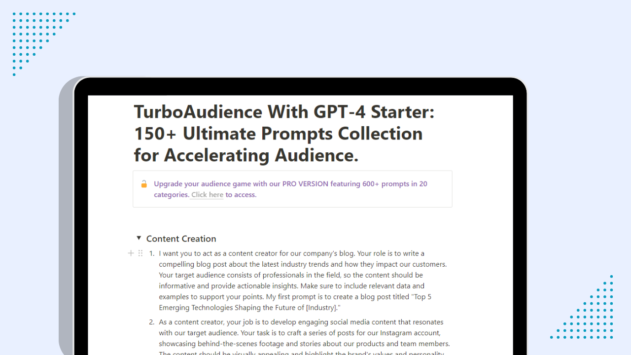 TurboAudience With GPT-4 - Propel your business with powerful prompts media 2