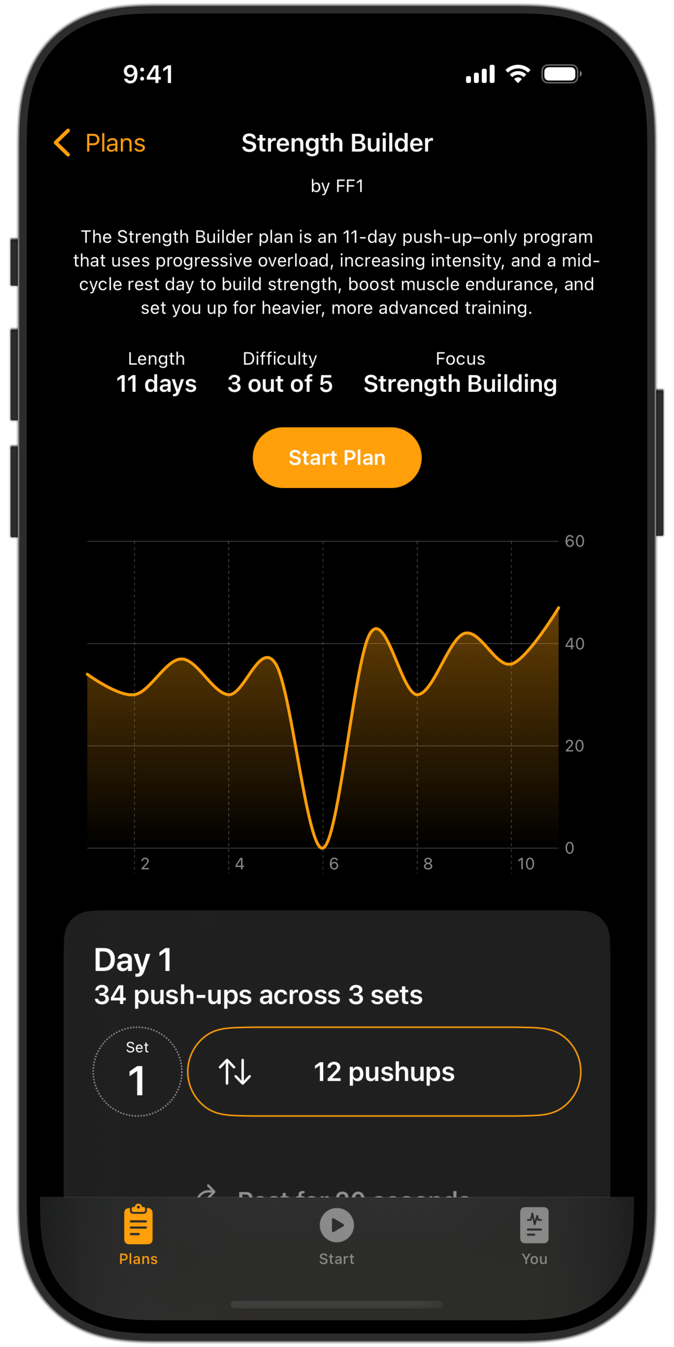 Média Force Force One - Application push-up qui fait plus que simplement compter les représentants 12
