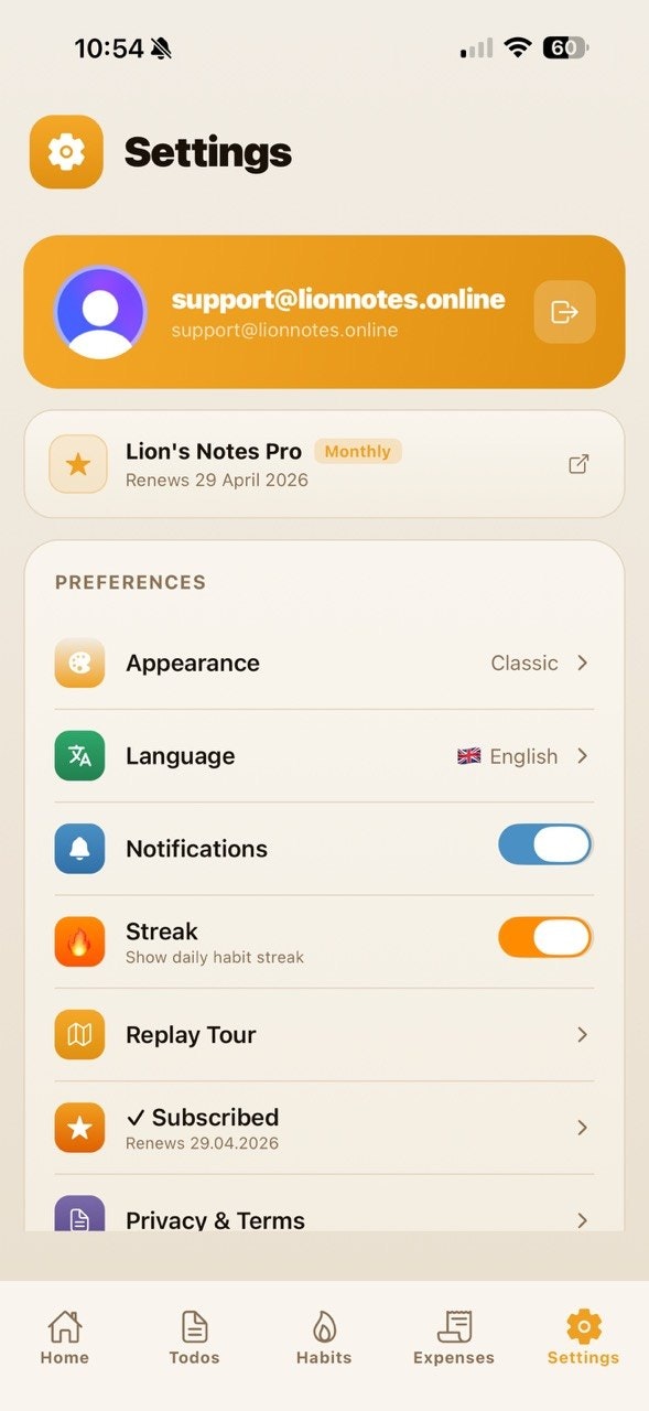 Lion's Notes gallery image