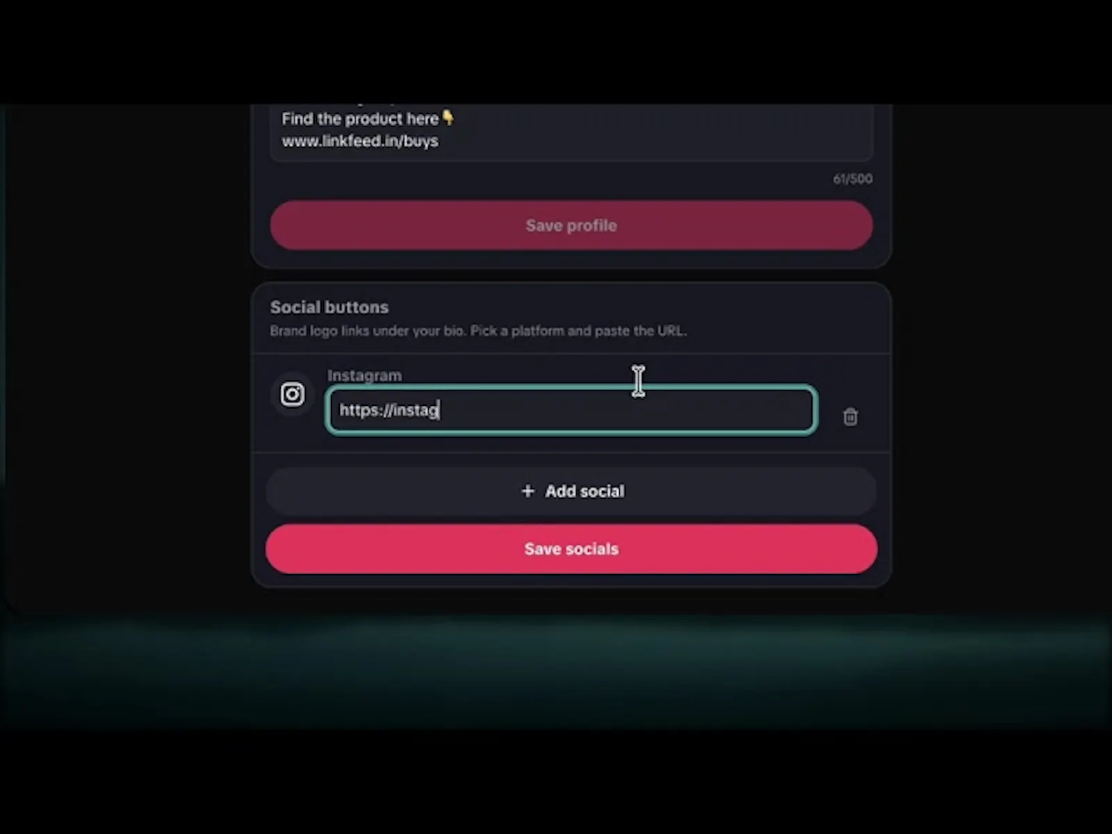Linkfeed screenshot 1 (video preview)