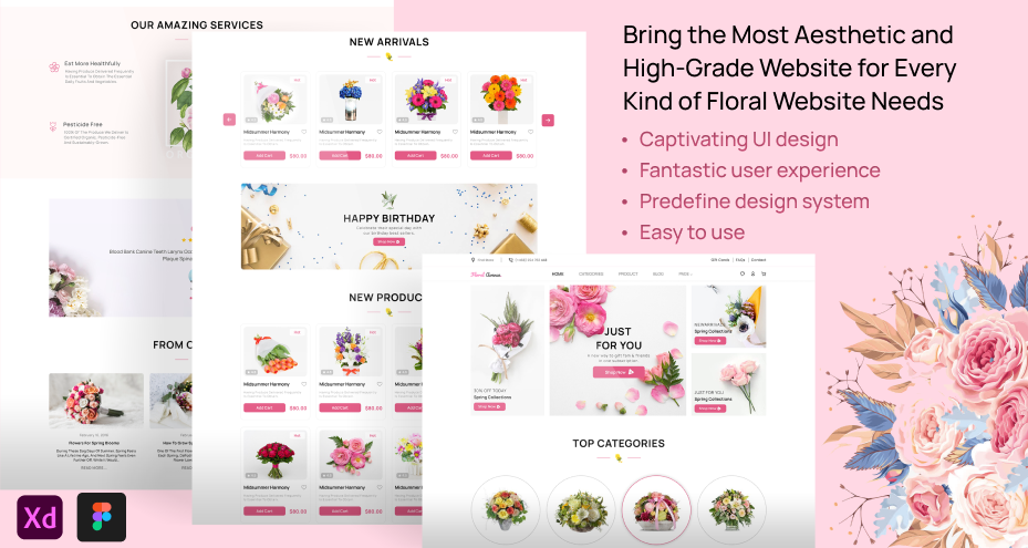 Kit de interfaz de usuario de Floral Avenue media 1