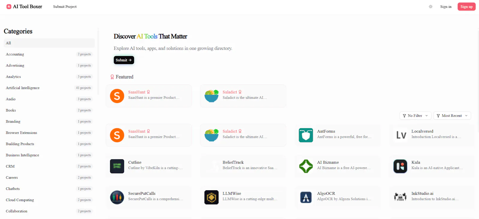 AI Tool Boxer screenshot 1