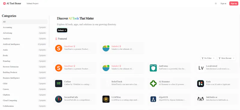 AI Tool Boxer screenshot 1